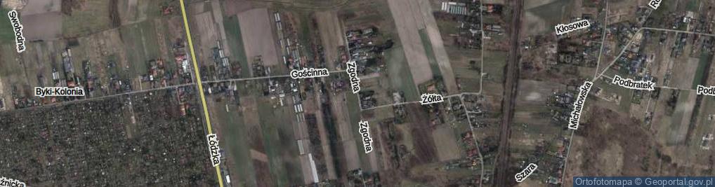 Zdjęcie satelitarne Zgodna ul.